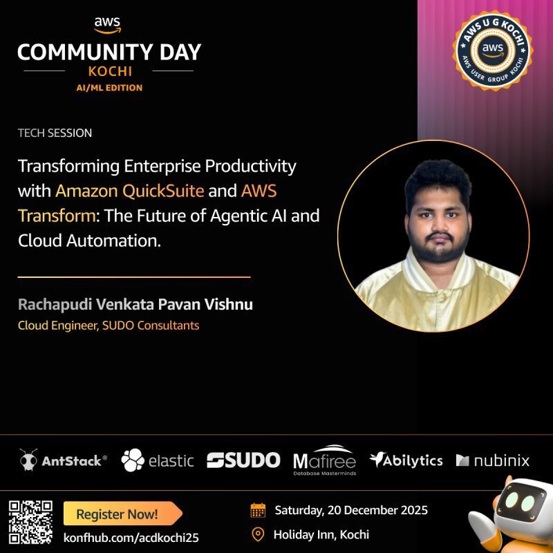 AWS Community Day Kochi stage