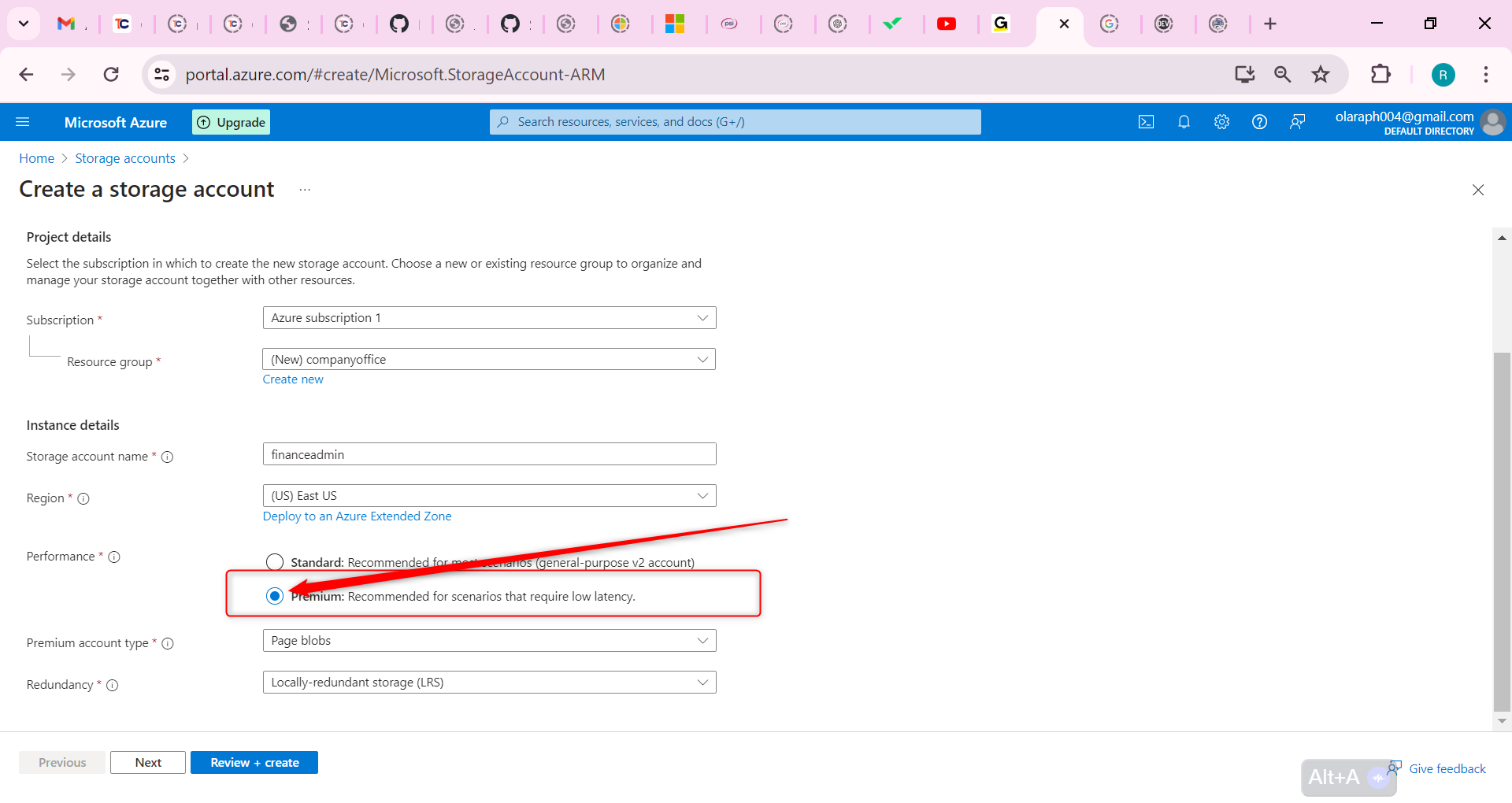 Set the Performance to Premium