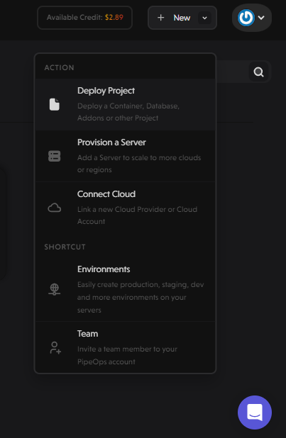 Create a new project