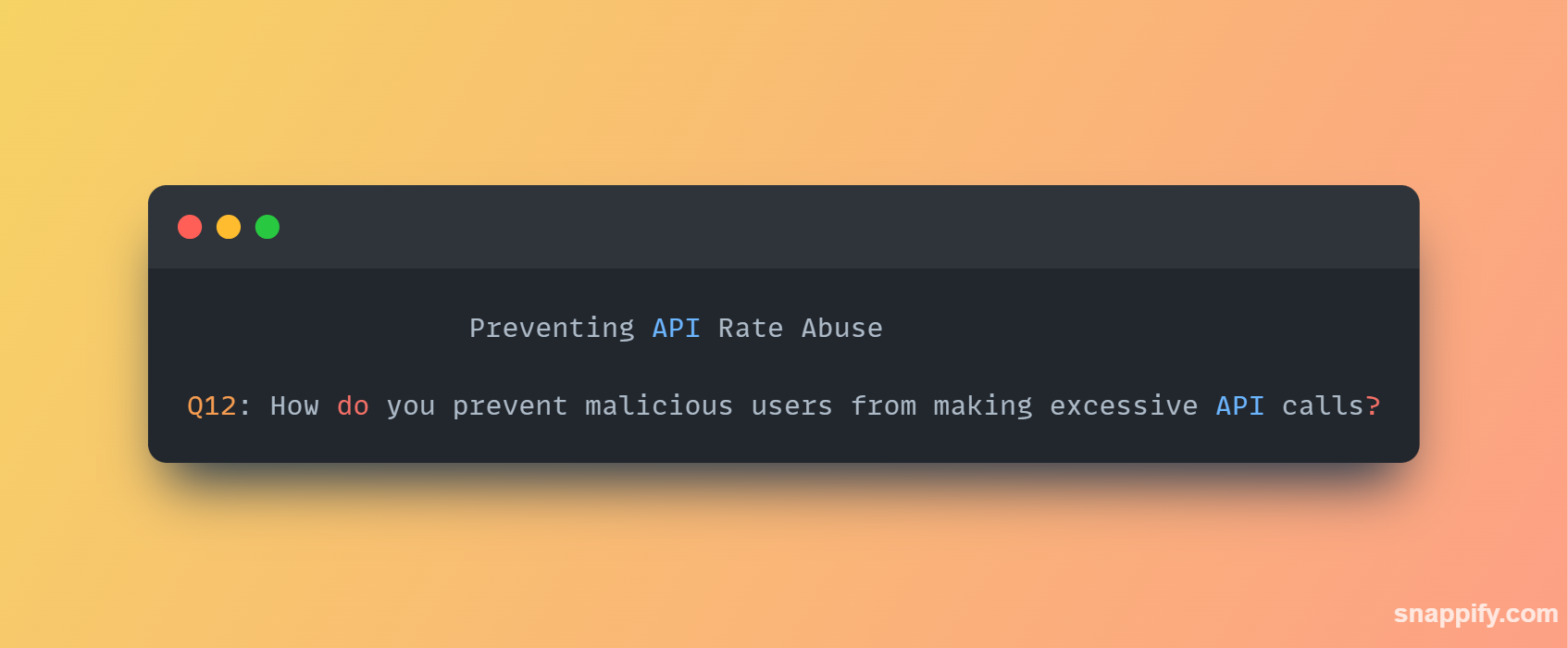 API 速率