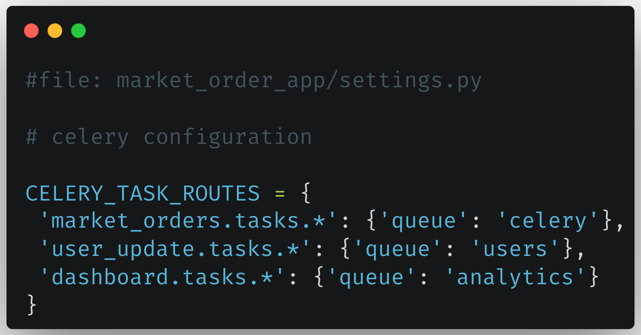 celerey task routes config