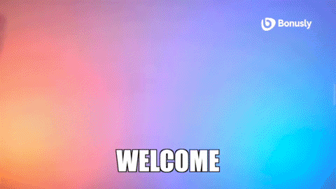 Hands waving with the text "Welcome!"