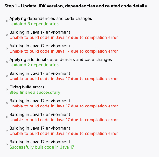 Step 1 Compilation Errors