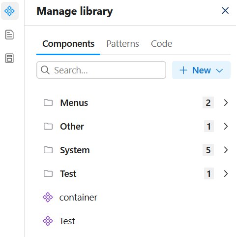 Manage components