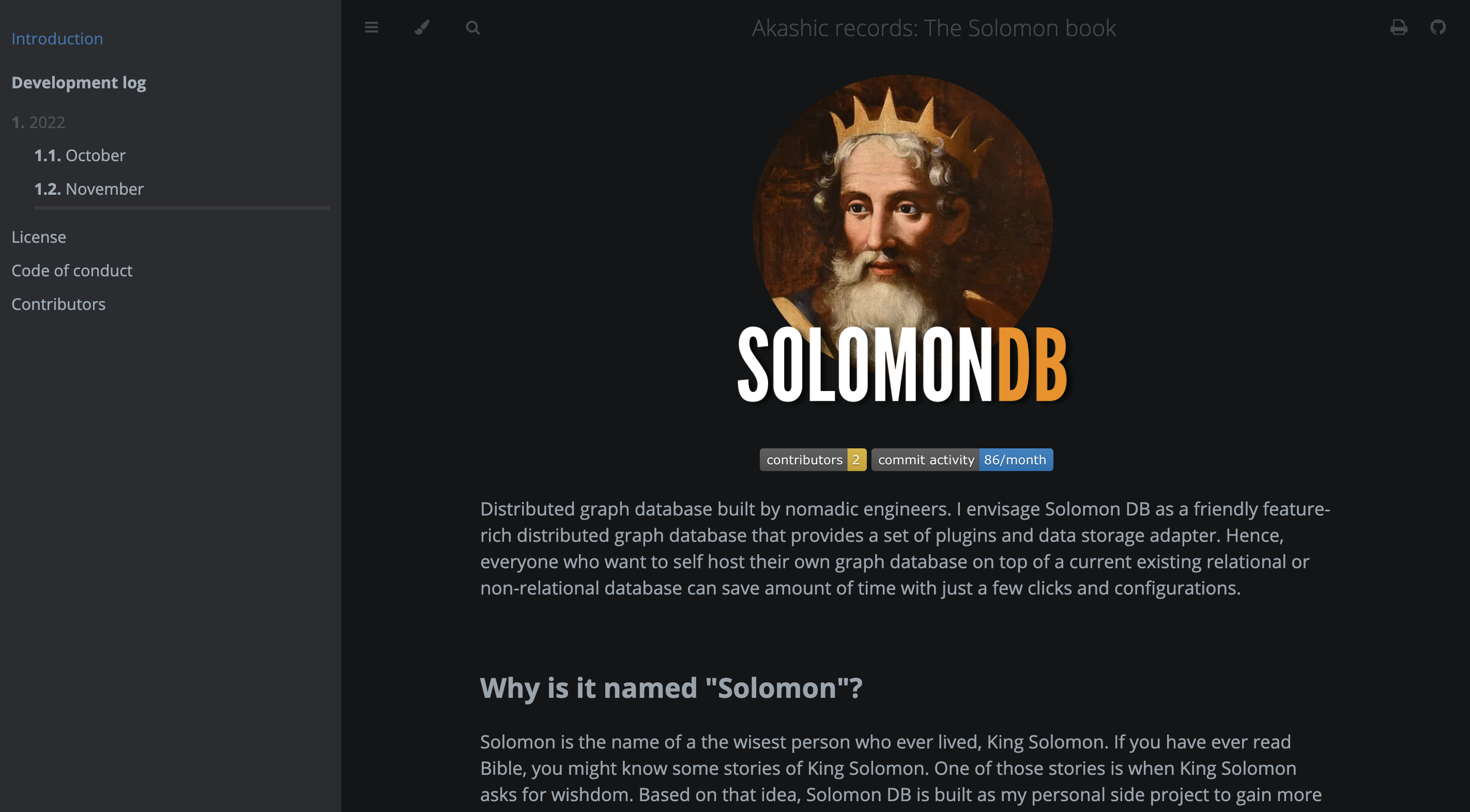 SolomonDB Documentaiton