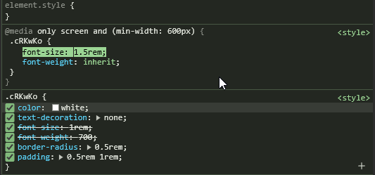 Production CSS with Generated Names