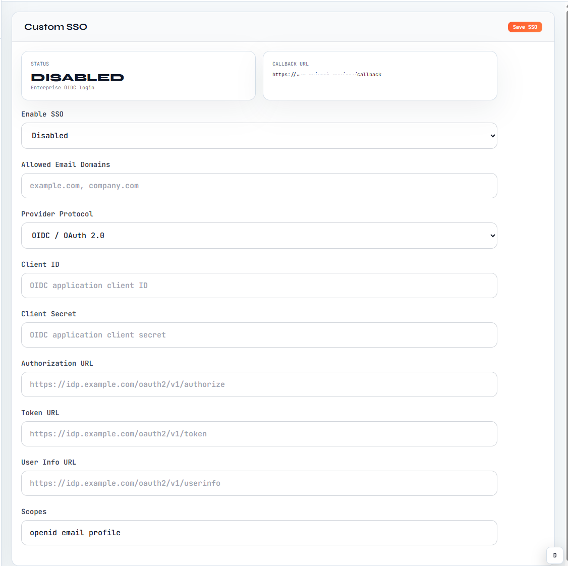 API Peek - Custom SSO