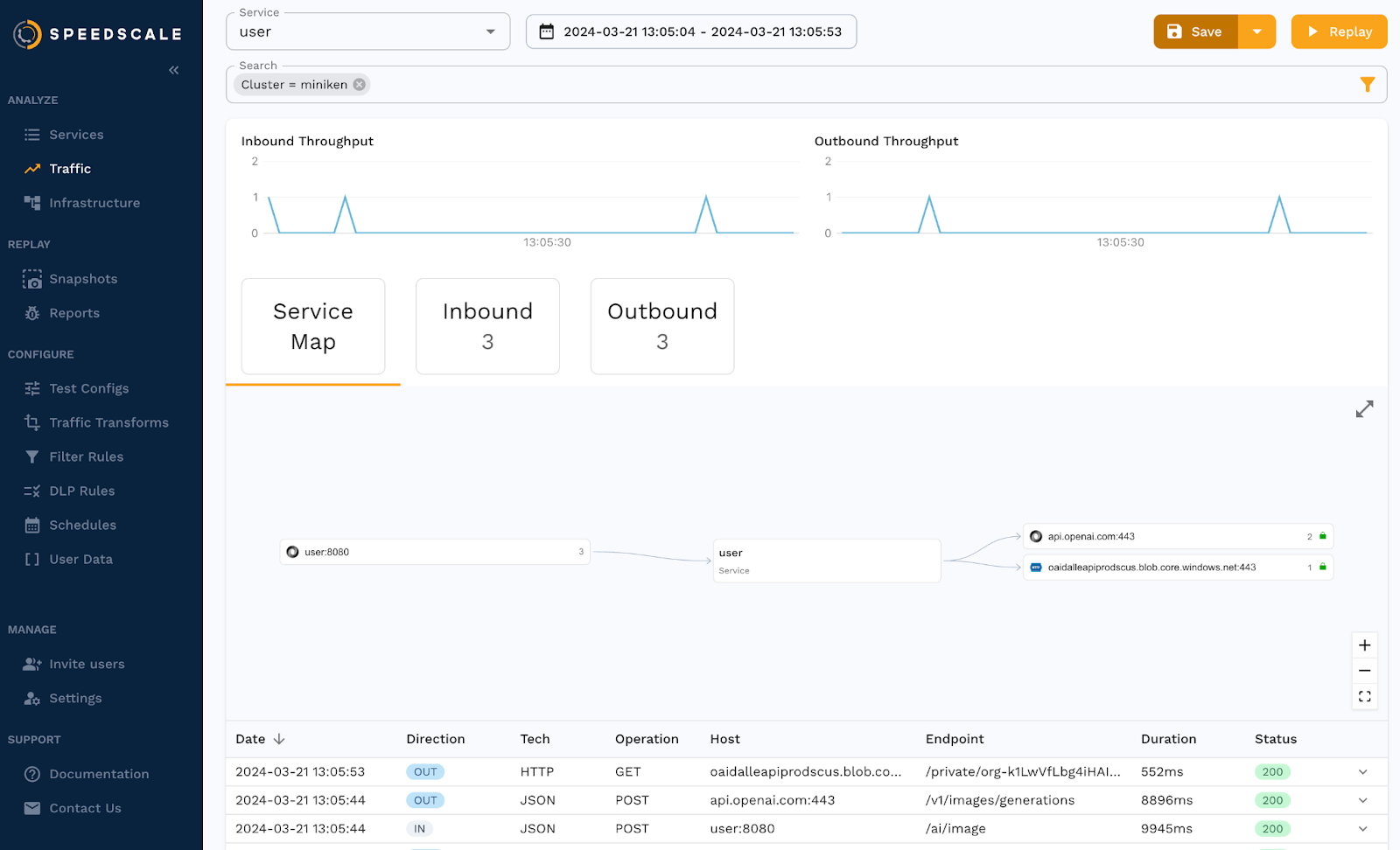 speedscale traffic viewer