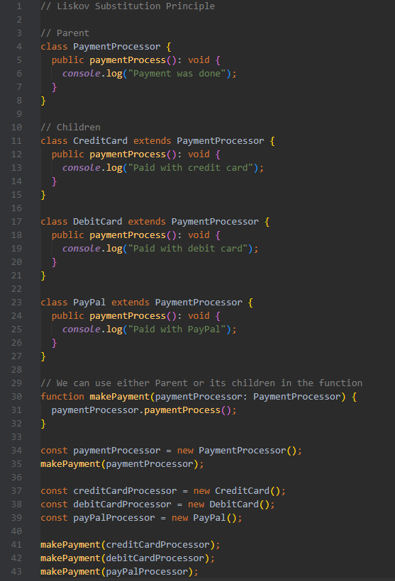 liskov substitution principle code example