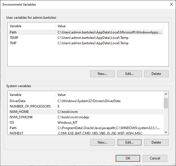 Environment Variables
