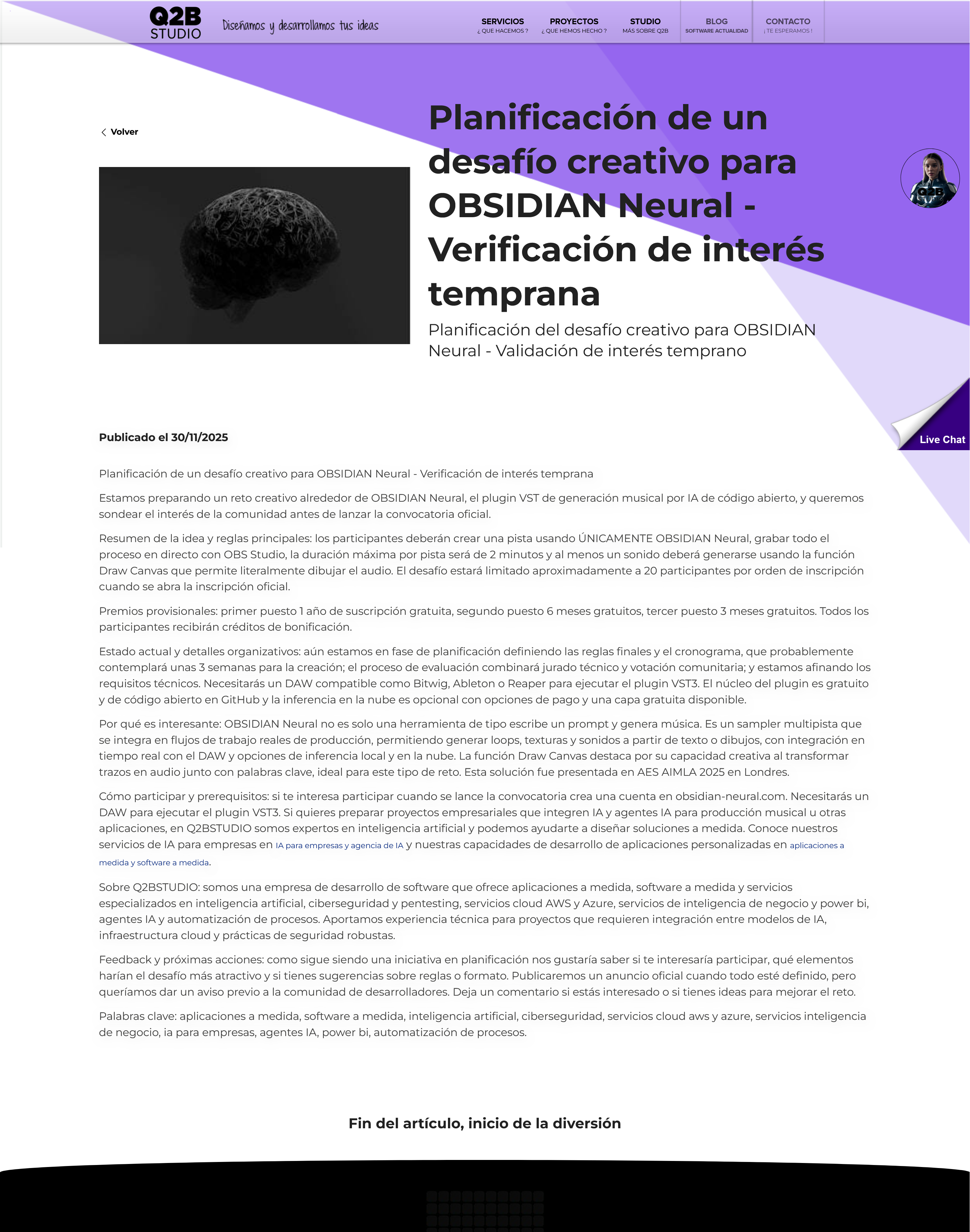 Plagiarized article screenshot