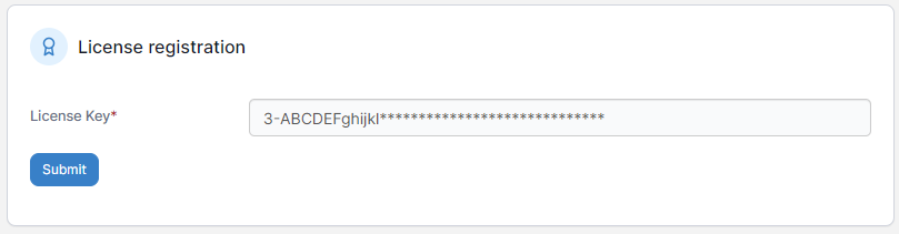 register license key