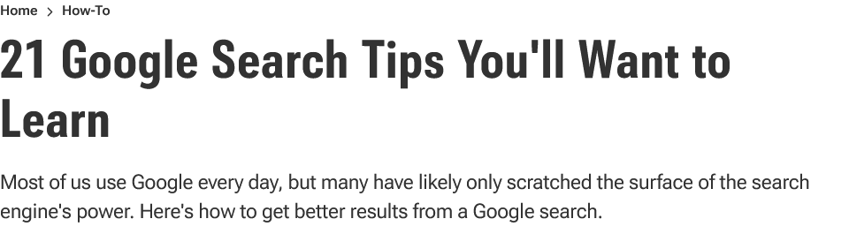 21 Google Search Tips You'll Want to Learn