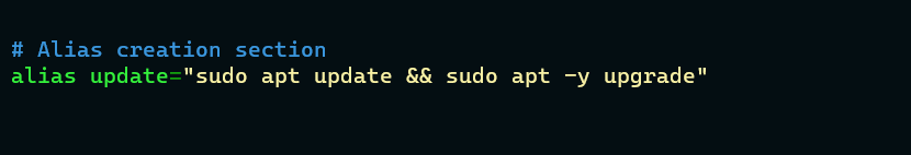 .bashrc file