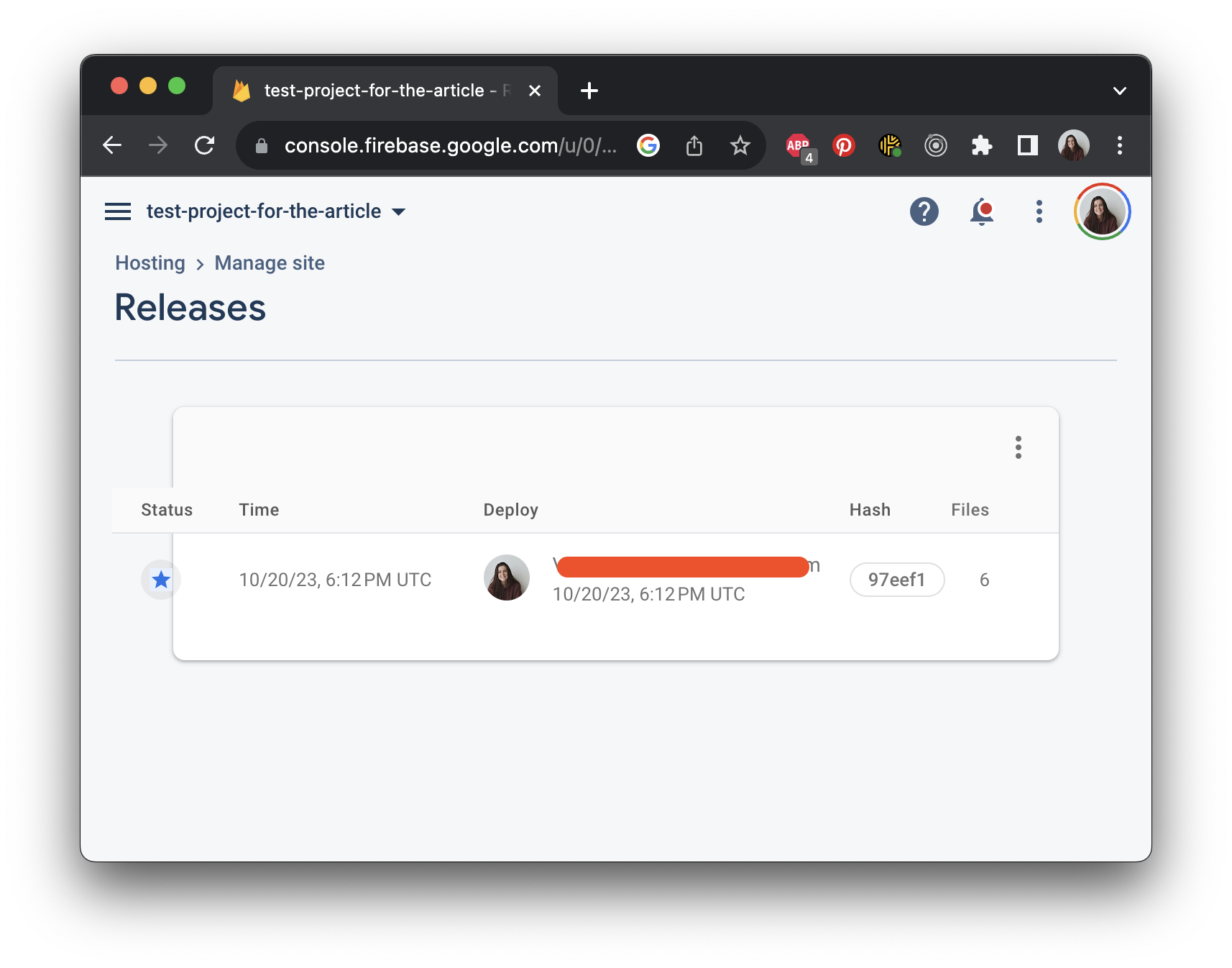 more details of the deployed project