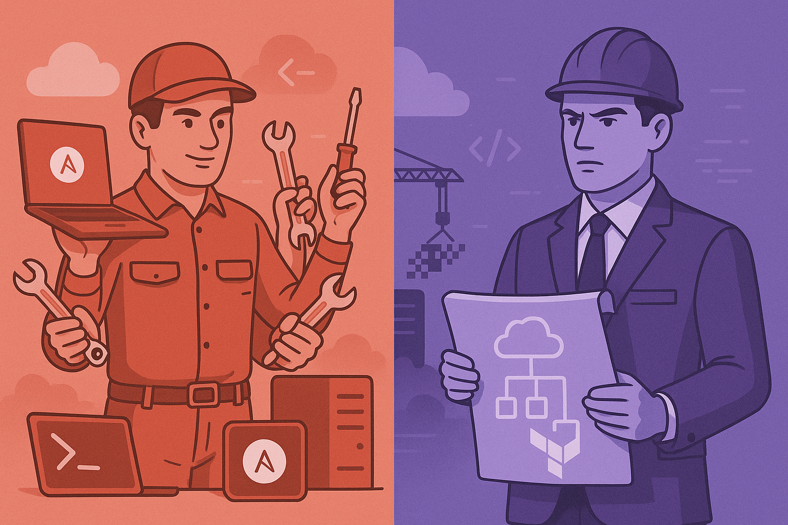 Tf and Ansible as Human