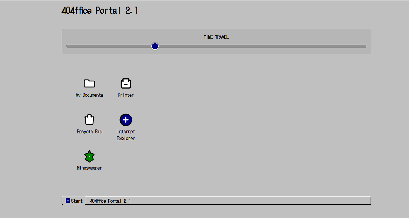 Classic Windows UI with draggable icons