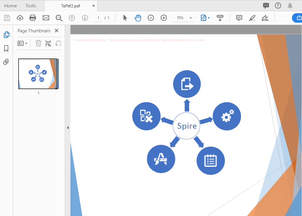 Java pptx to pdf