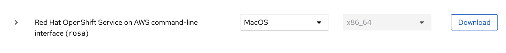 Download rosa cli