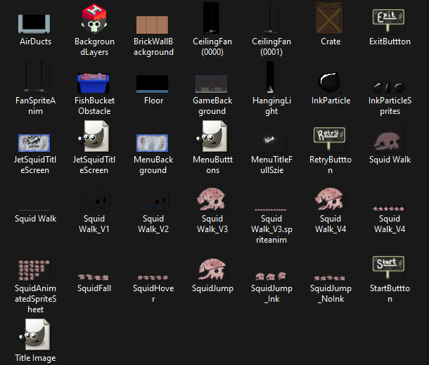 All art assets and source art files