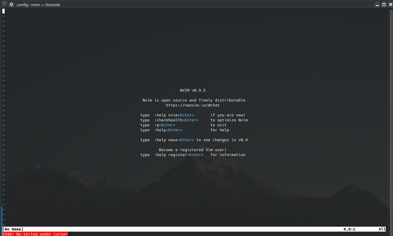 basic neovim