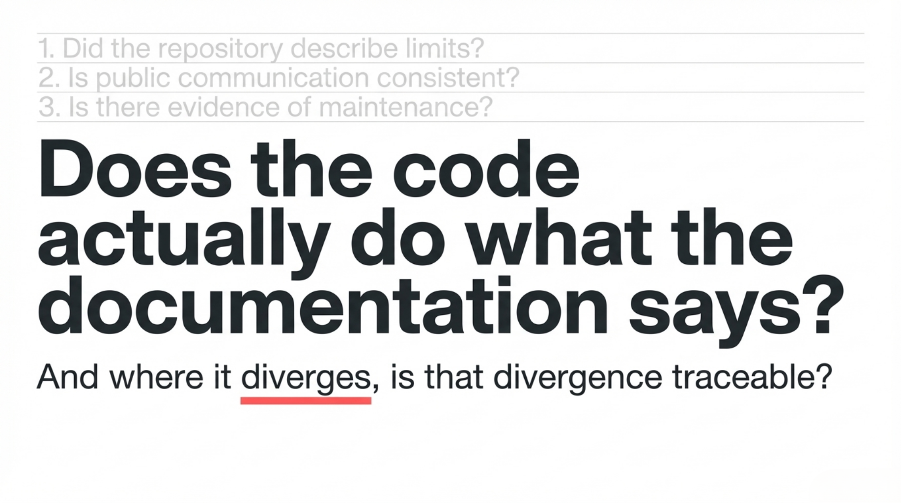 What Code Access Makes Visible