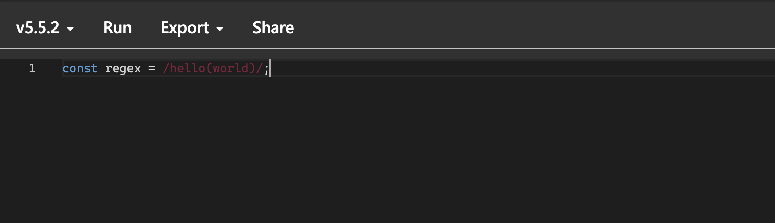 Regular Expression in TypeScript 5.5