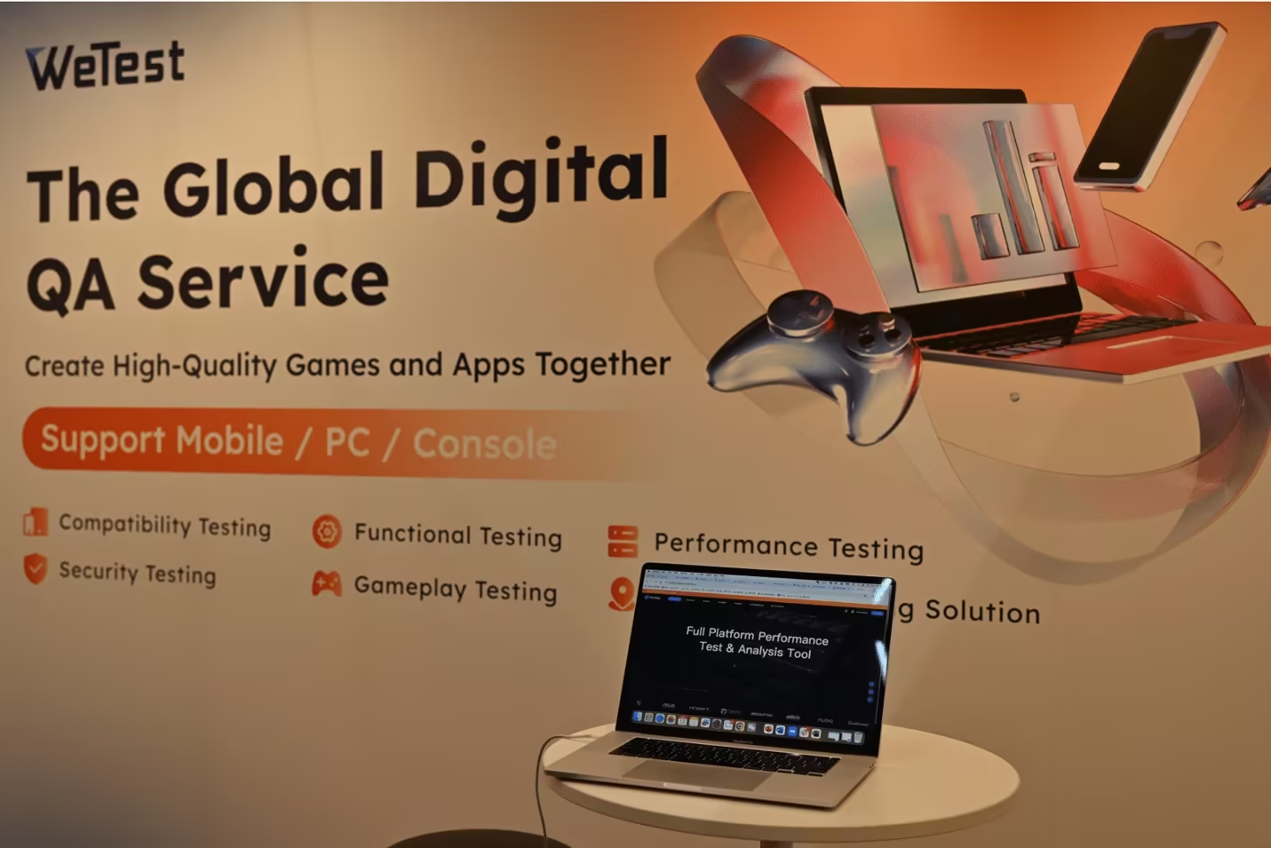 WeTest Global's booth at EuroSTAR 2024