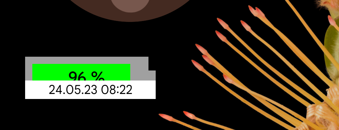 The Battery Meter widget XML version