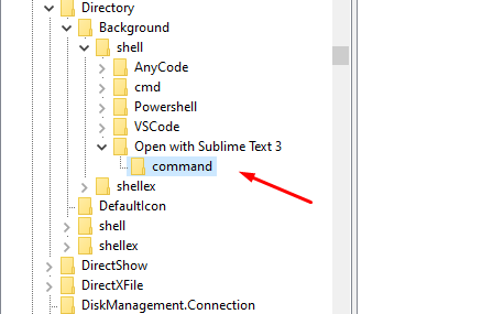 New key and called command