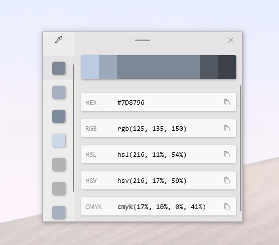 Color picker color editor
