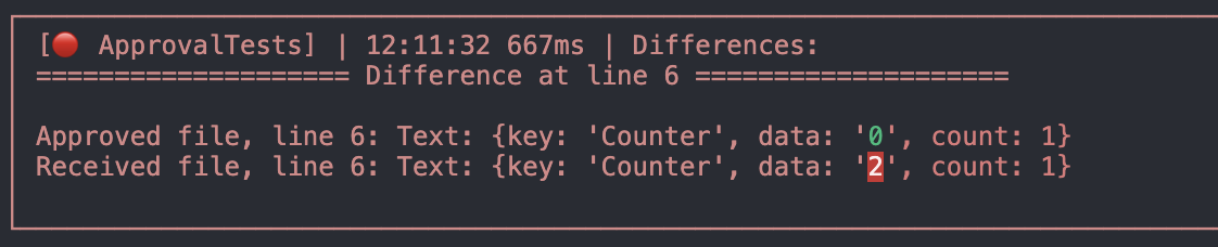 CommandLineReporter example