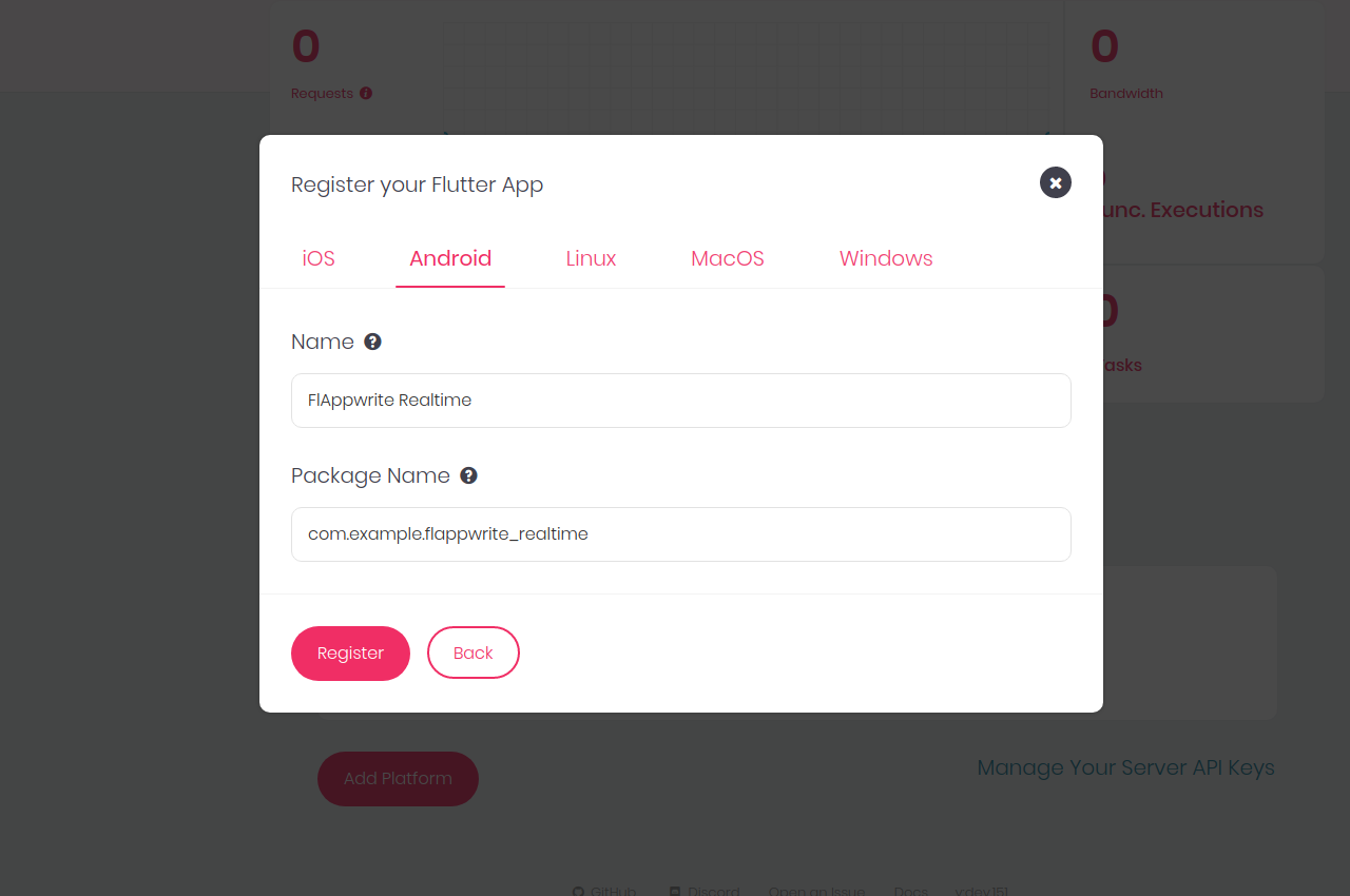 Add Flutter Platform