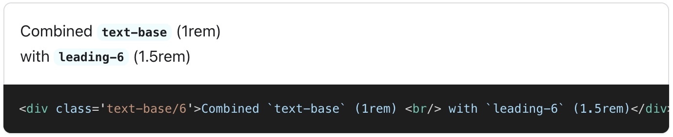 Combine text-size and leading