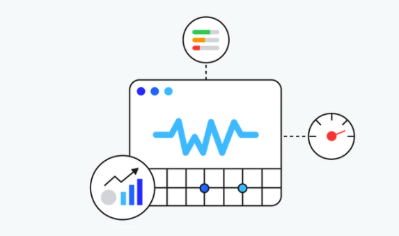 A dashboard with metrics.