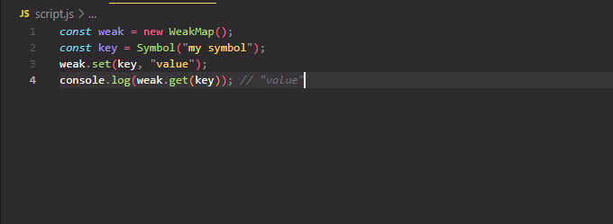 Implementing the update on the WeakMap key