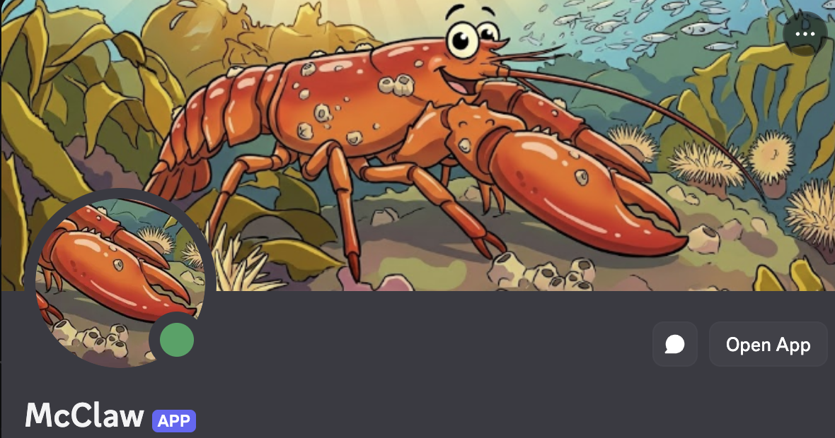 我的 OpenClaw 控制器名叫 McClaw