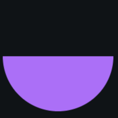 How to draw a semi circle with HTML canvas