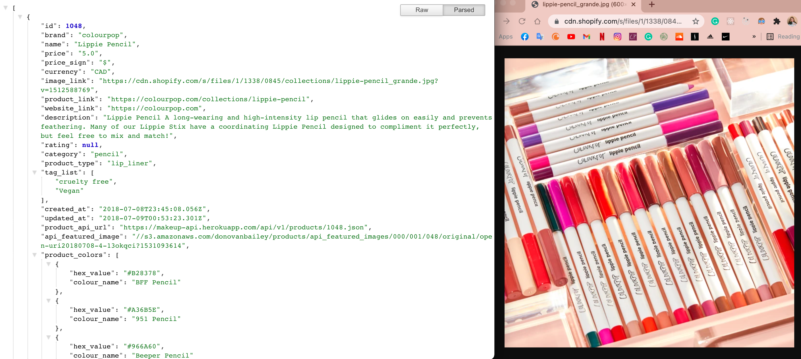 JSON Response from API