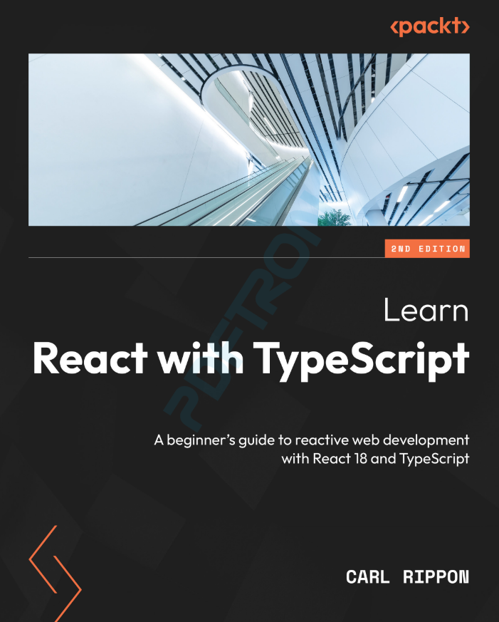 learn react with typescript book cover