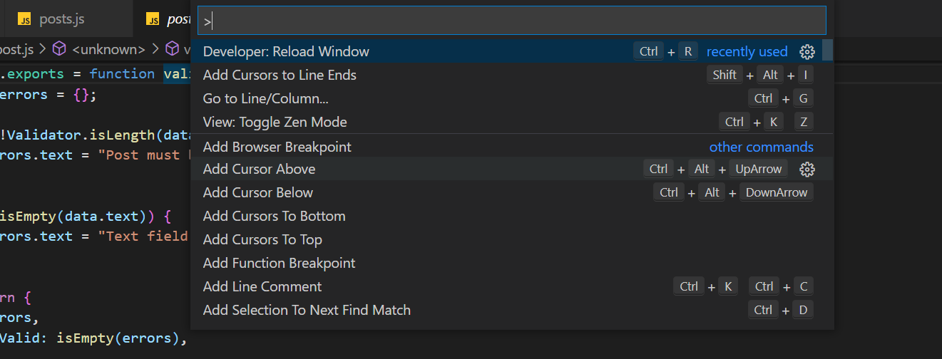 settings search