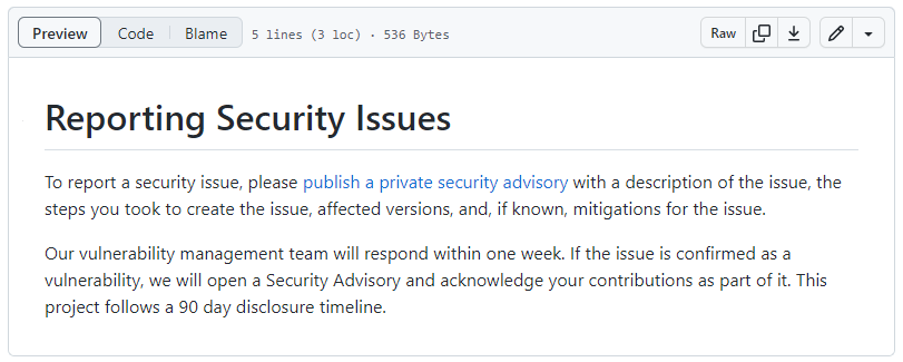NodeSecure SECURITY.md