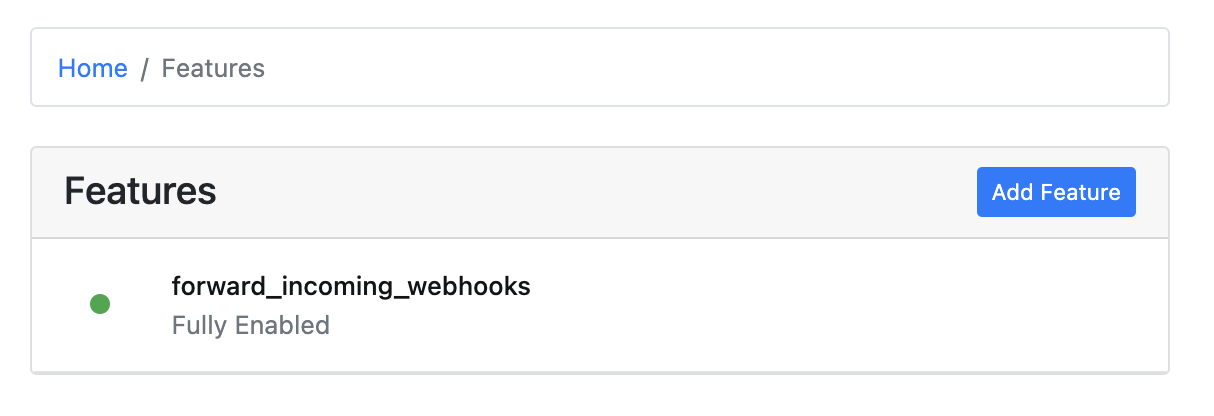 Feature Enabled