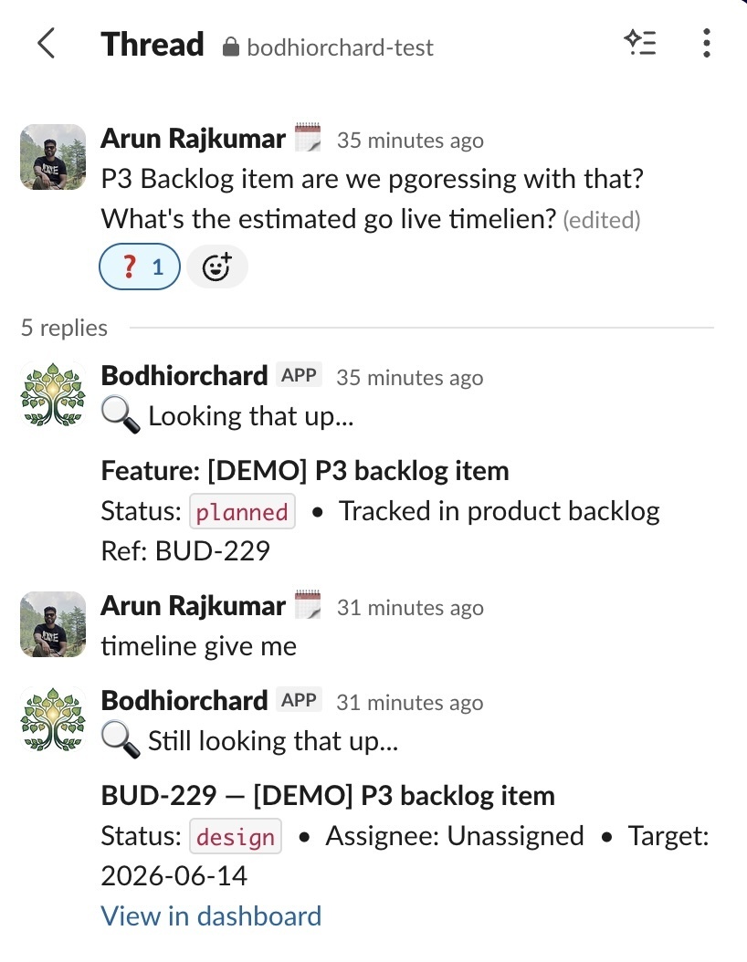 Slack answering from the source of truth