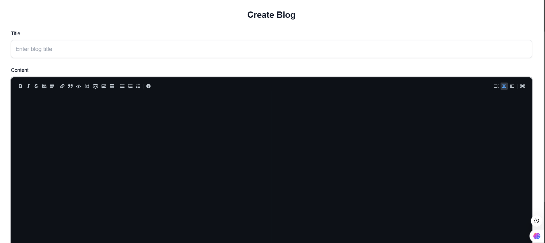 Create Blog