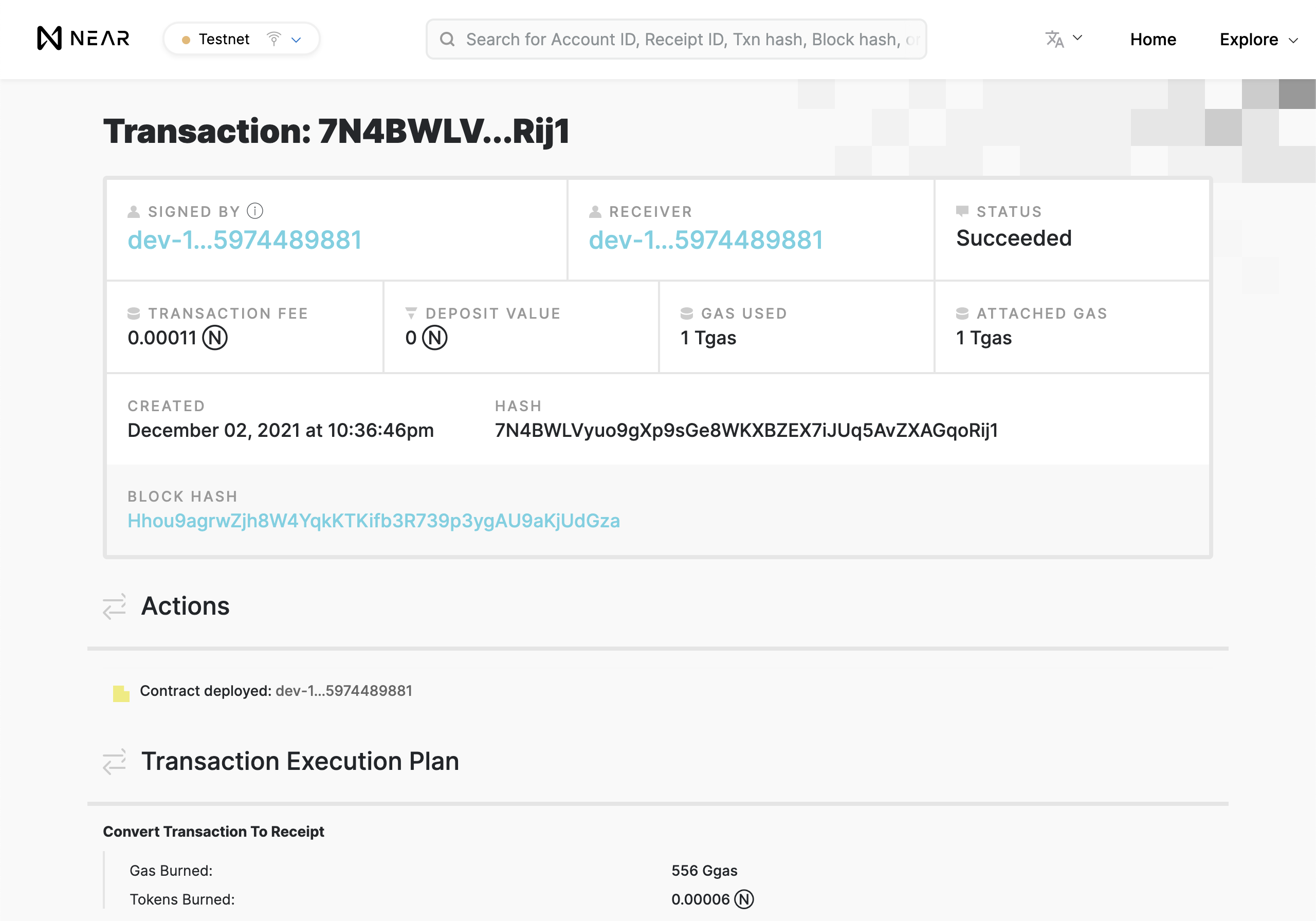 Smart Contract Transaction