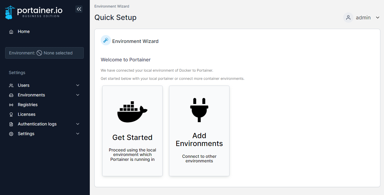 home page