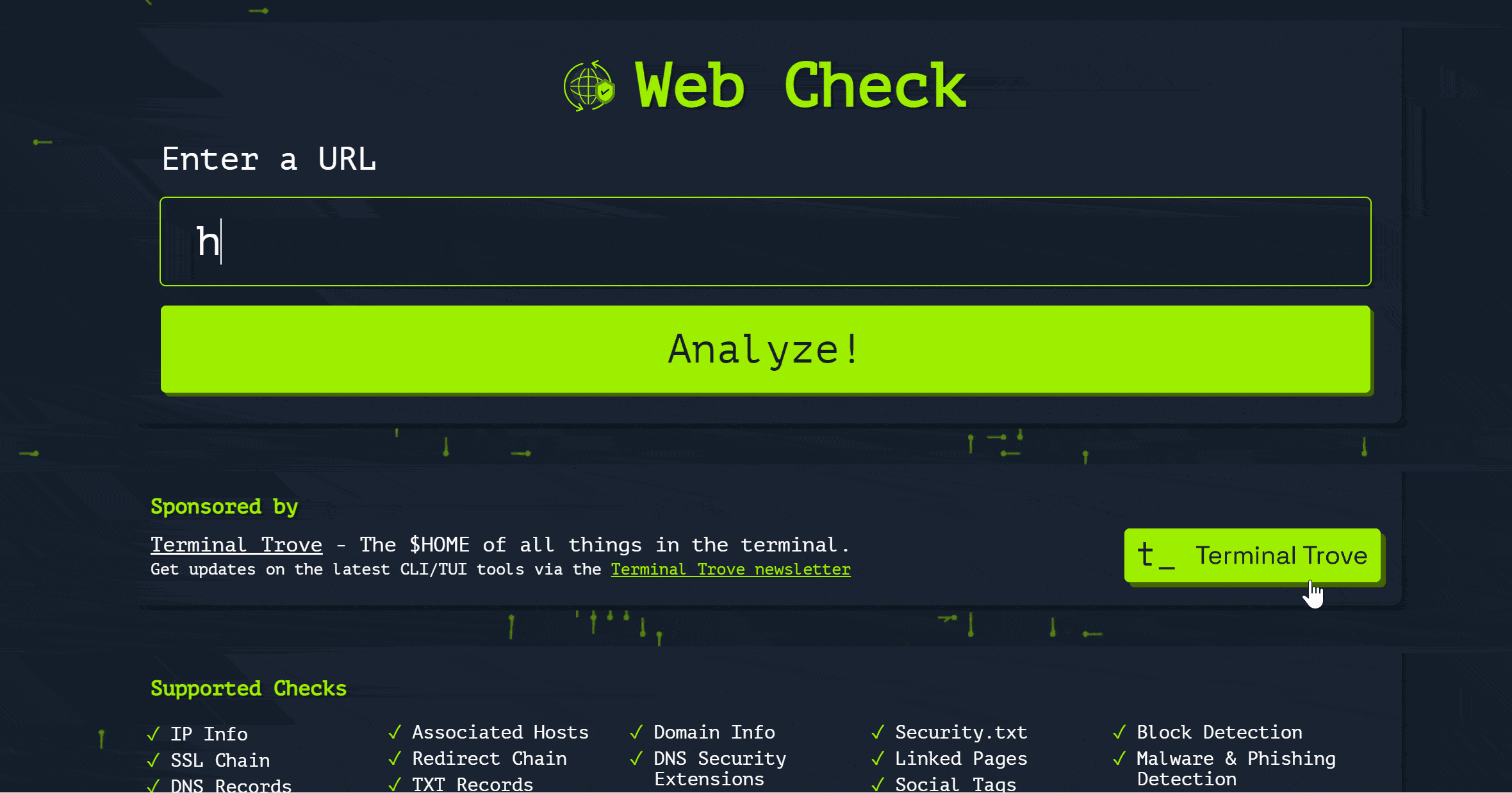 web check demo