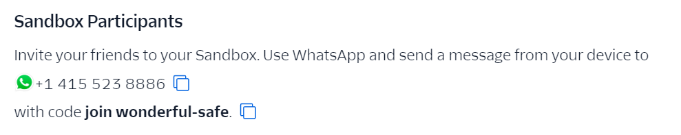 Whatsapp Sandbox