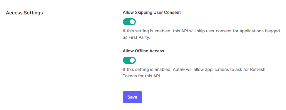Allow Offline Access